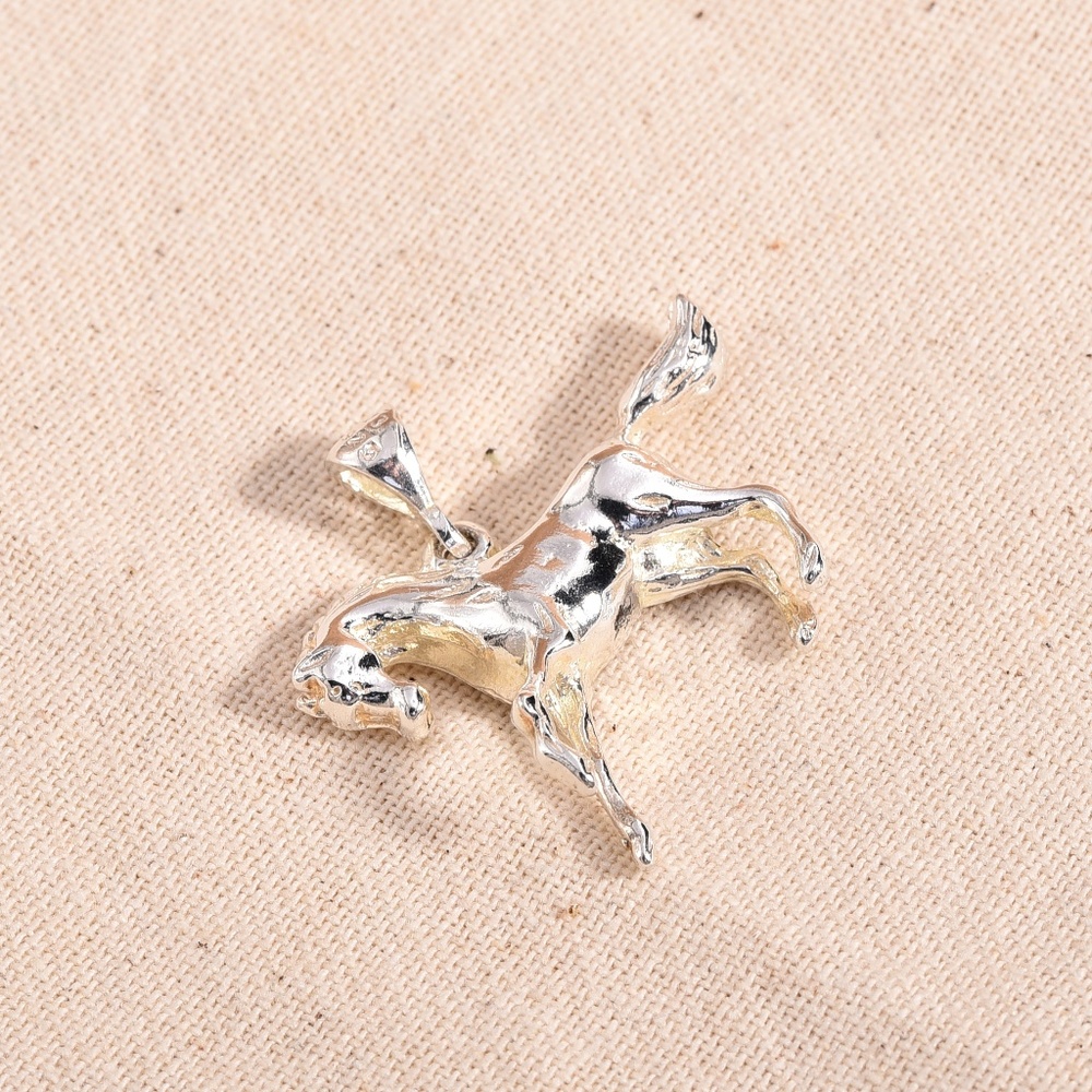 Large Sterling 925 Horse Pendant